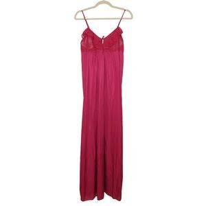 NWT Vintage Maidenform Maxi Slip Dress Lace Union Label Lg Fairy Cottage